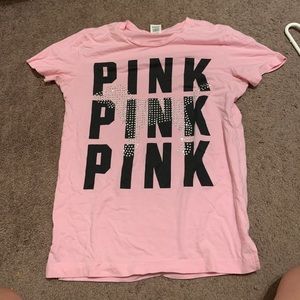 Pink Rhinestone Tee Shirt